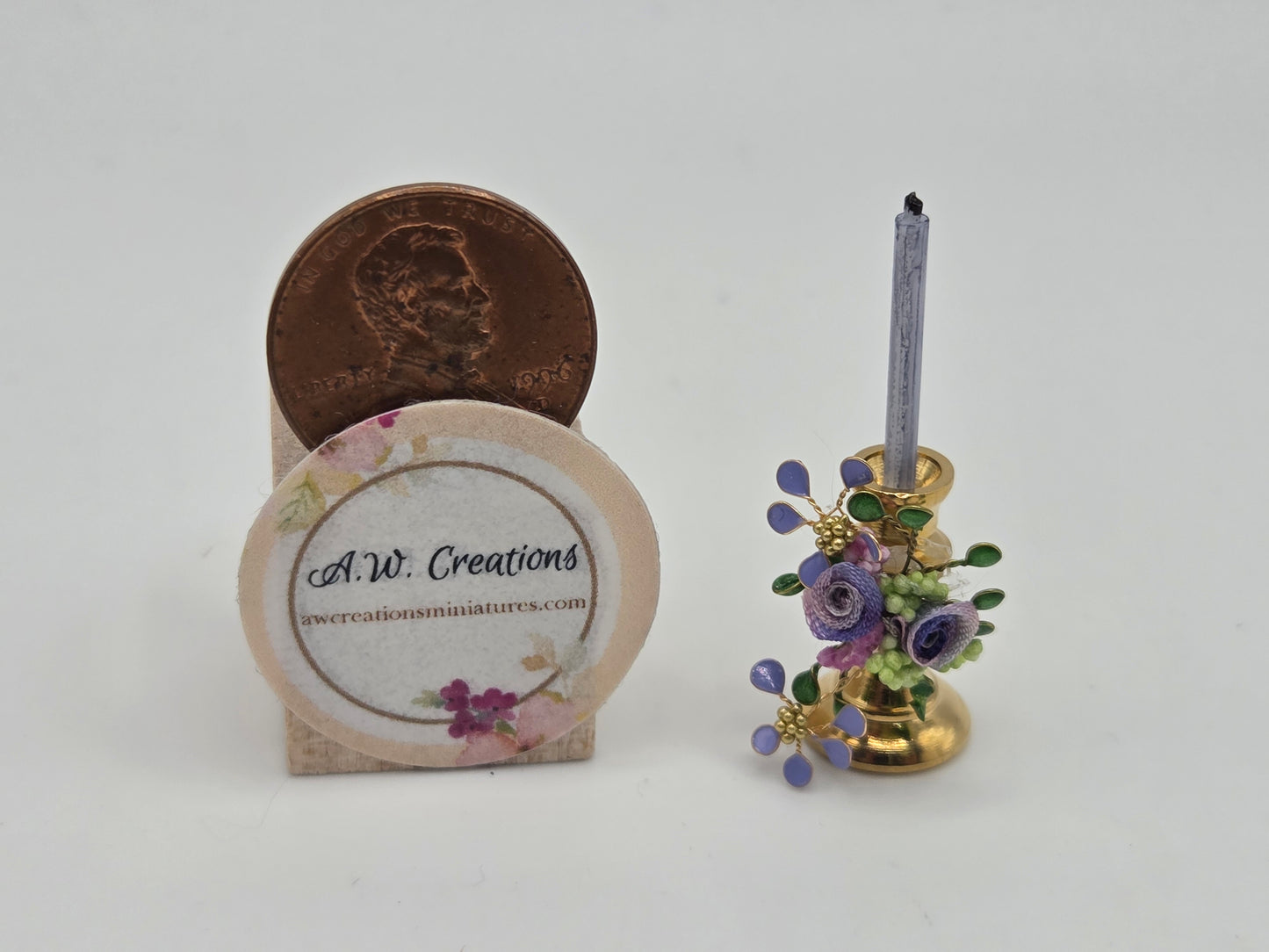 Fancy Candle - Perwinkle Style #2