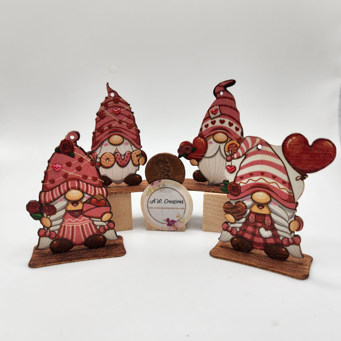 Wooden Gnome Decorations