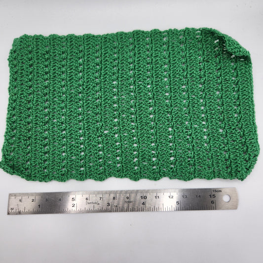 Crochet Afghan Blanket - Green #1