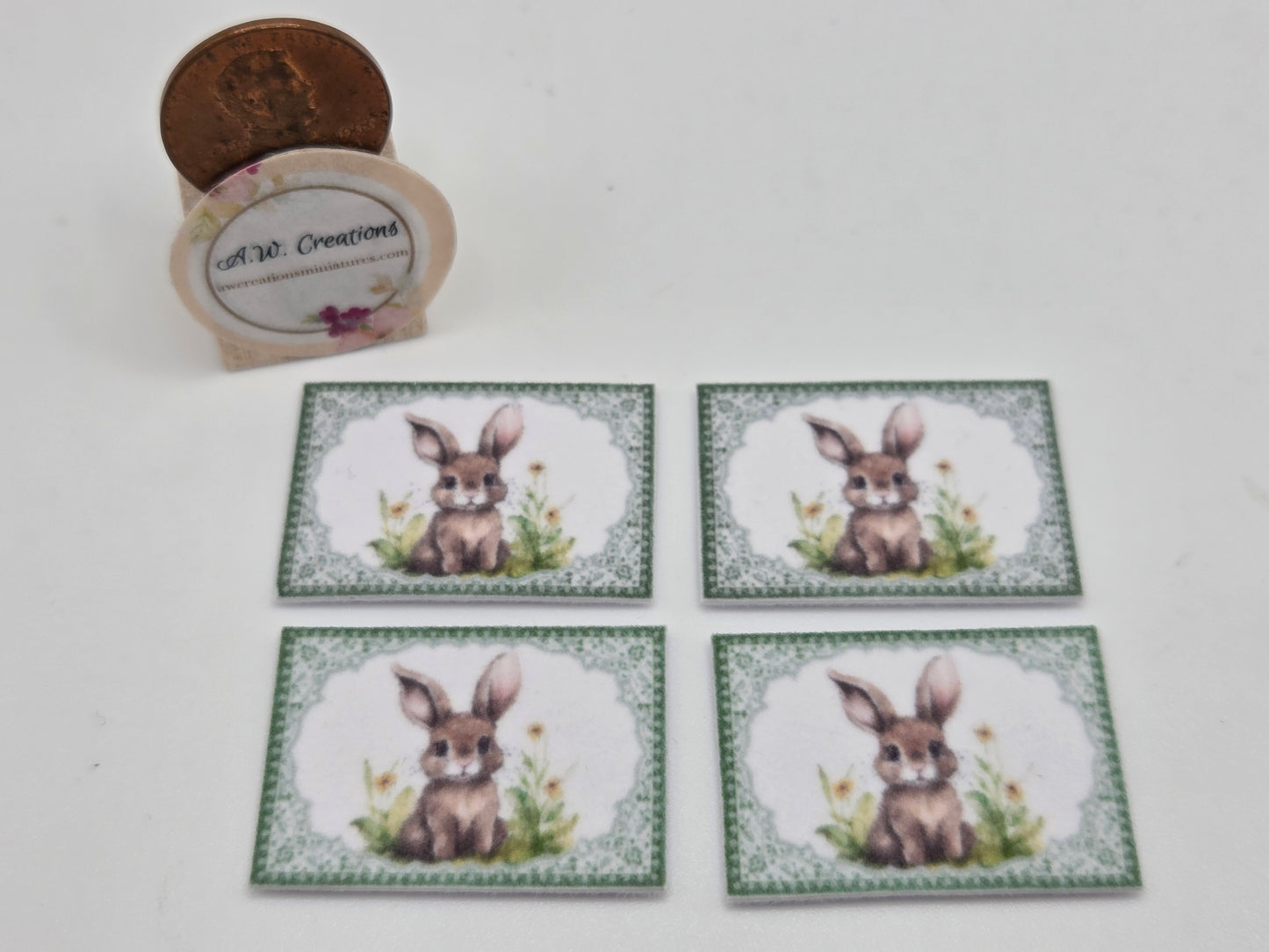 Placemats - Bunnies Green