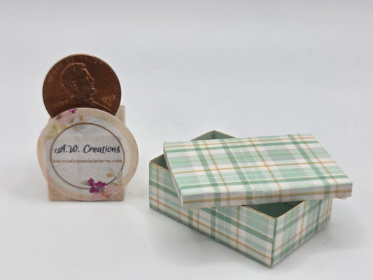 Laser Cut Box Kit - Aqua Plaid