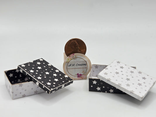 Laser Cut Box Kit - Stars Black & White