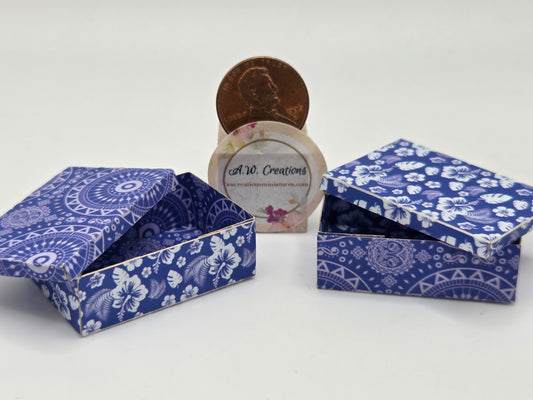 Laser Cut Box Kit - Blue Floral
