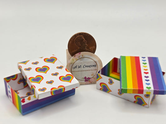 Laser Cut Box Kit - Rainbox Hearts