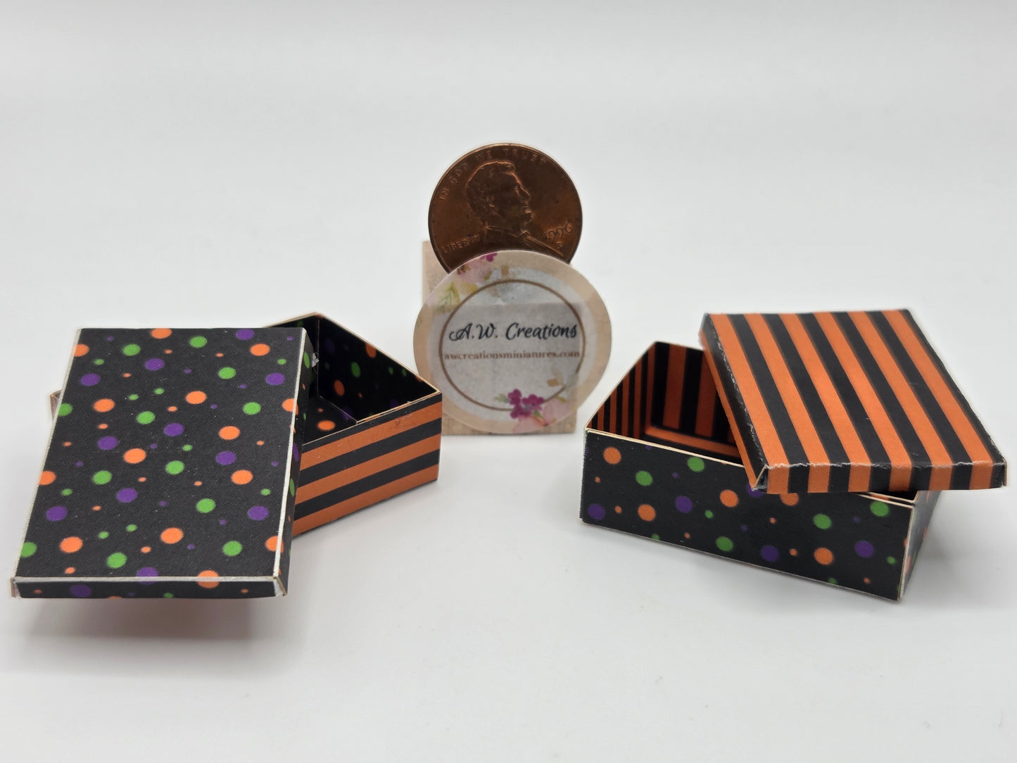 Laser Cut Box Kit - Halloween Stripes & Dots