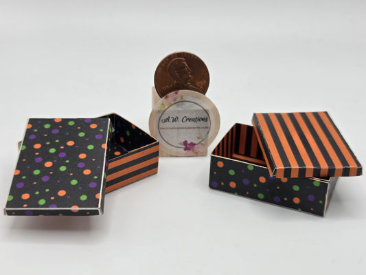 Laser Cut Box Kit - Halloween Stripes & Dots