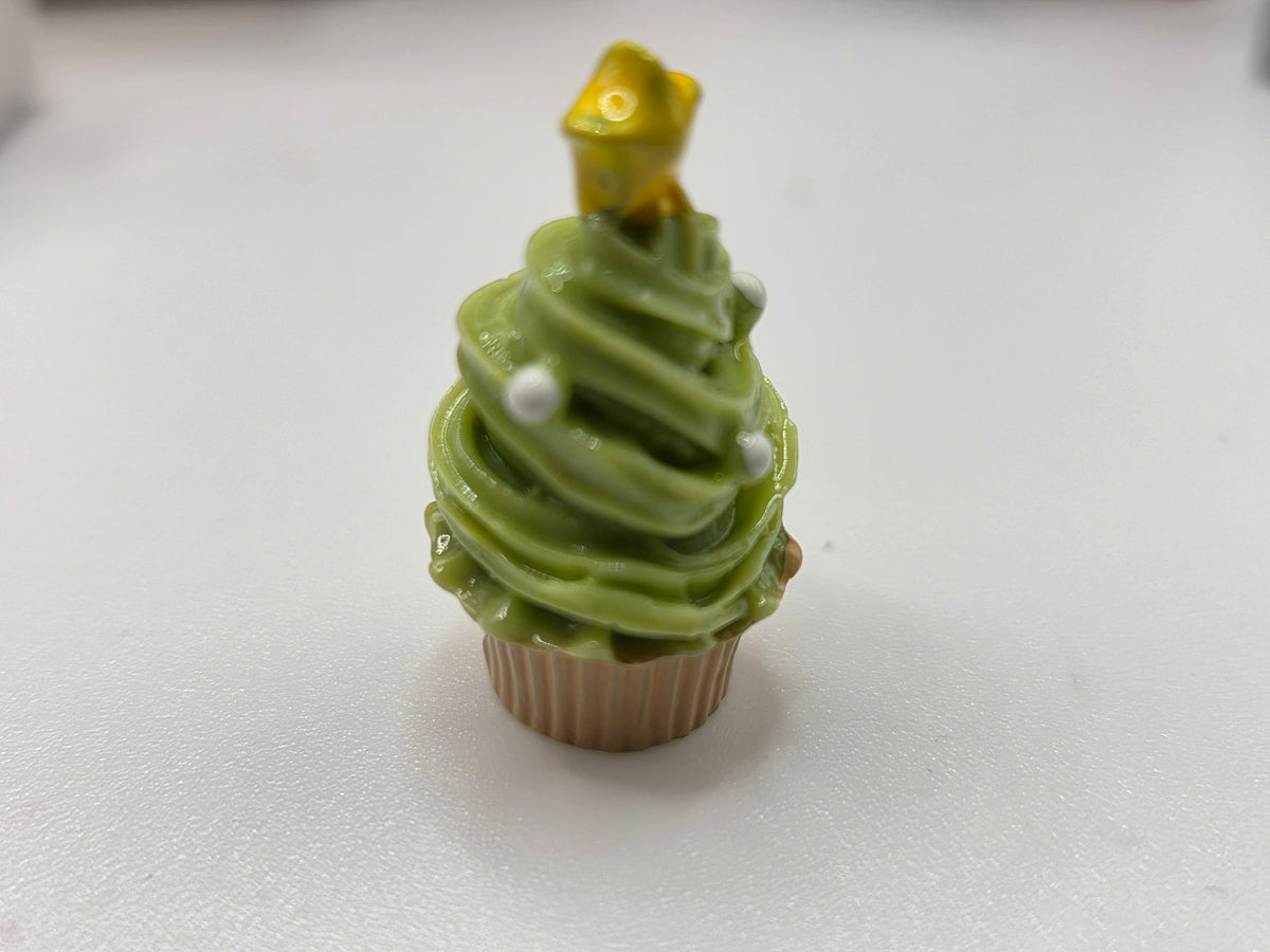Christmas Tree Cupcake Cabochon