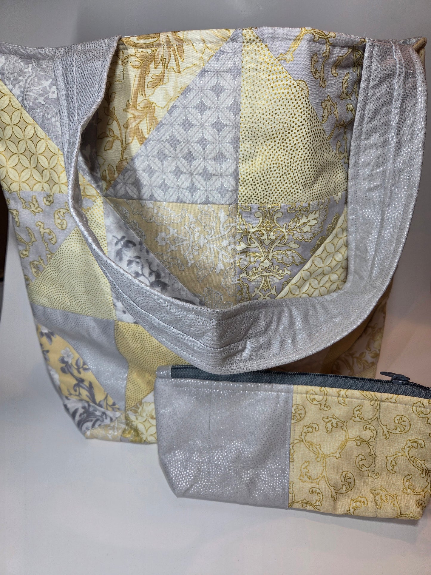 Logo Bag Collection - Gray & Cream