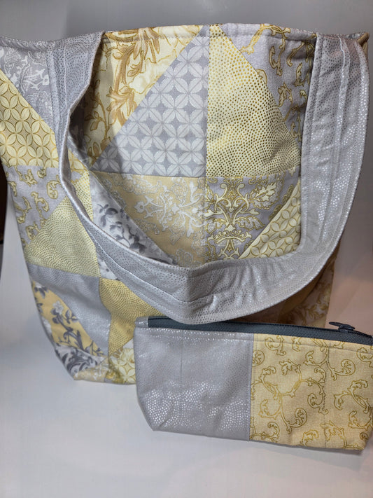 Logo Bag Collection - Gray & Cream