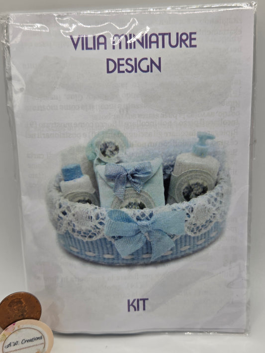 Kit-  Bathroom Basket Blue