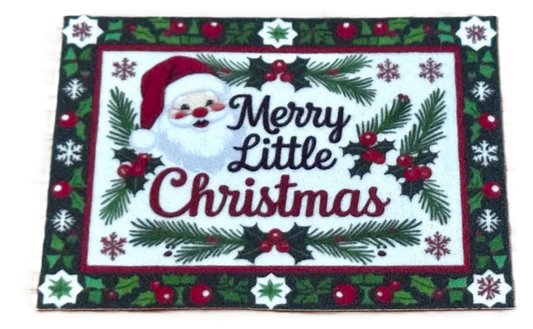 Rug - Merry Little Christmas Santa