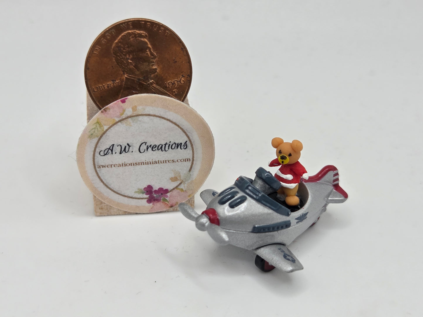 Miniature Pedal Pusher - Pursuit Airplane with Bear