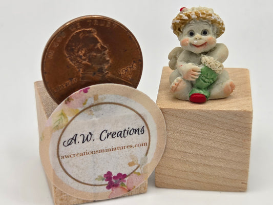Mini Snow Cherub - Stocking