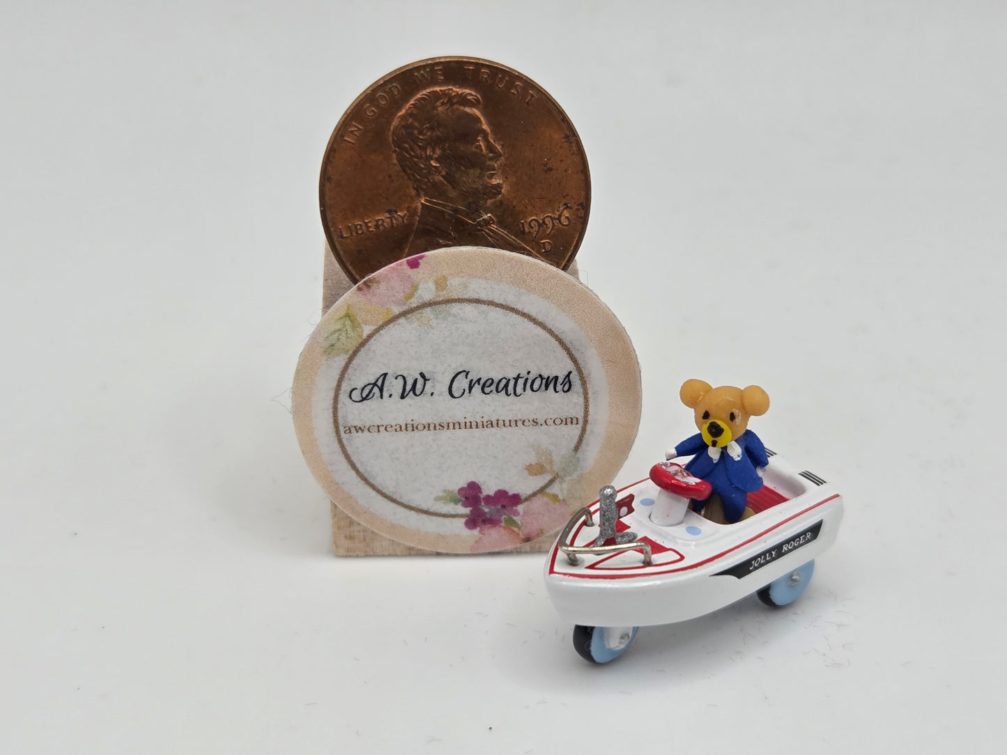 Miniature Pedal Pusher - Jolly Roger with Bear