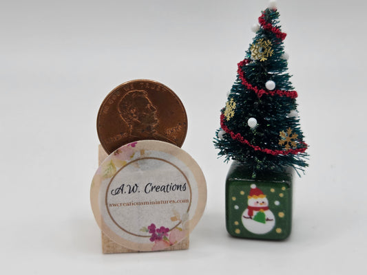 Mini Christmas Tree - Snowman Block