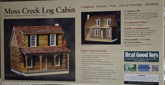 Moss Creek Log Cabin Dollhouse Kit