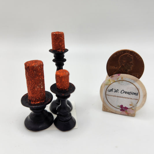 Candlestick Trio - Orange