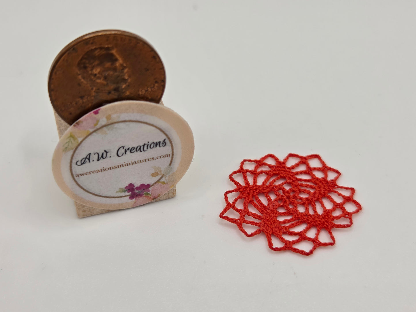 Crochet Doily - Orange