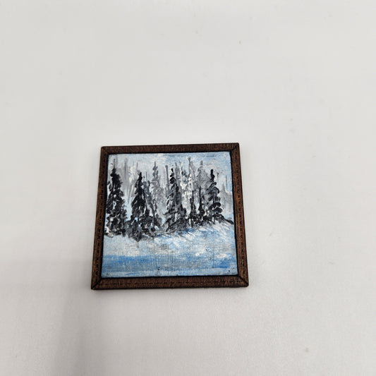 Painting - Pine Trees in the Winter