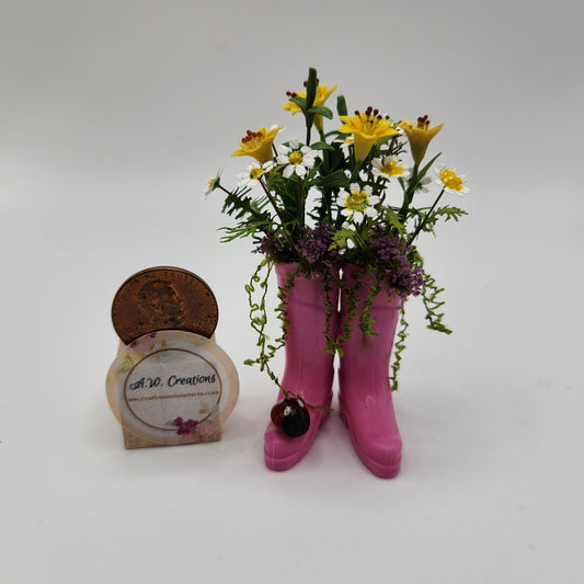 Boot Planter - Pink