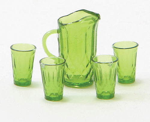 Pitcher Set - Emerald Green