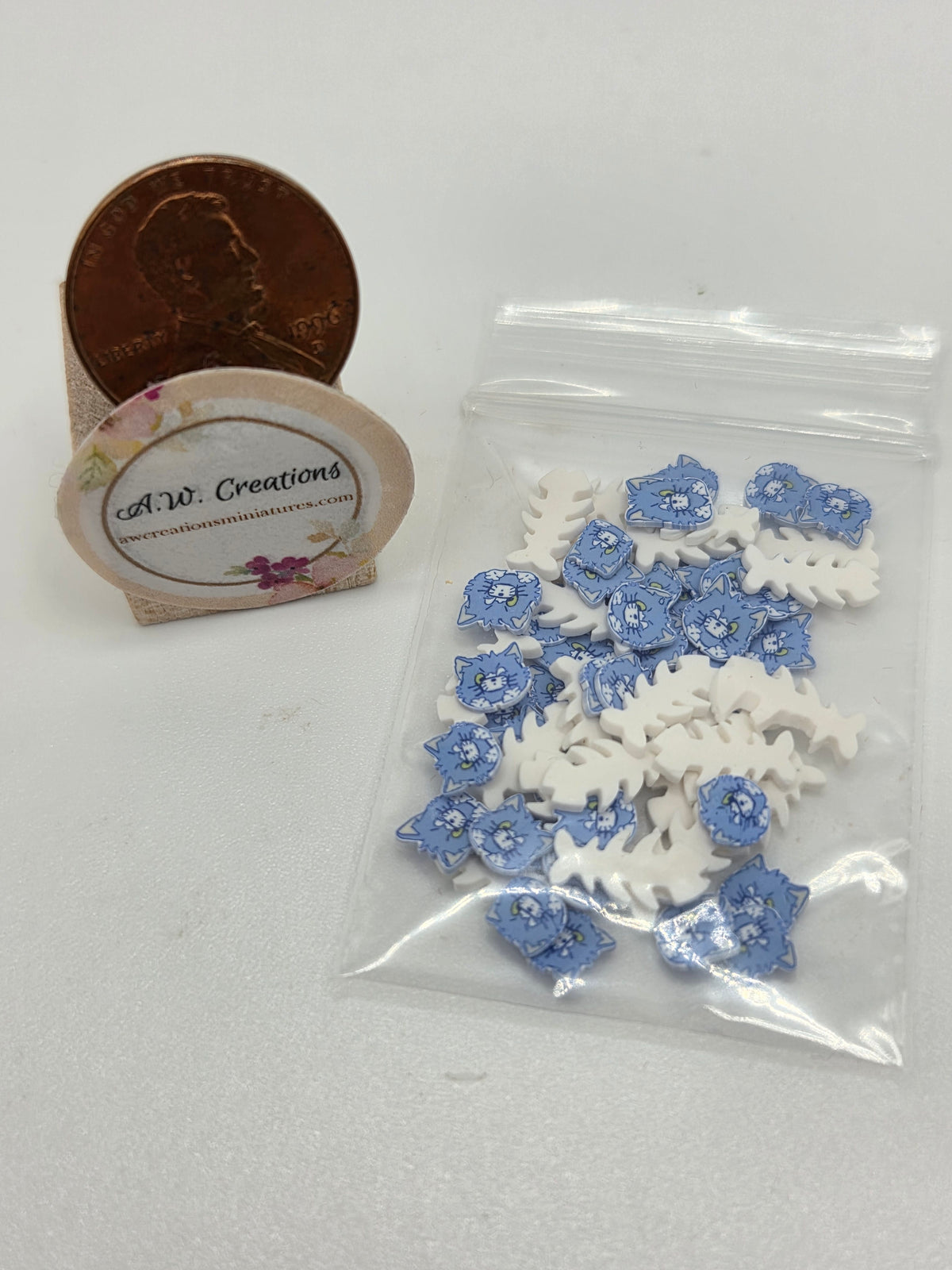 Polymer Clay - Cat & Fish Bones