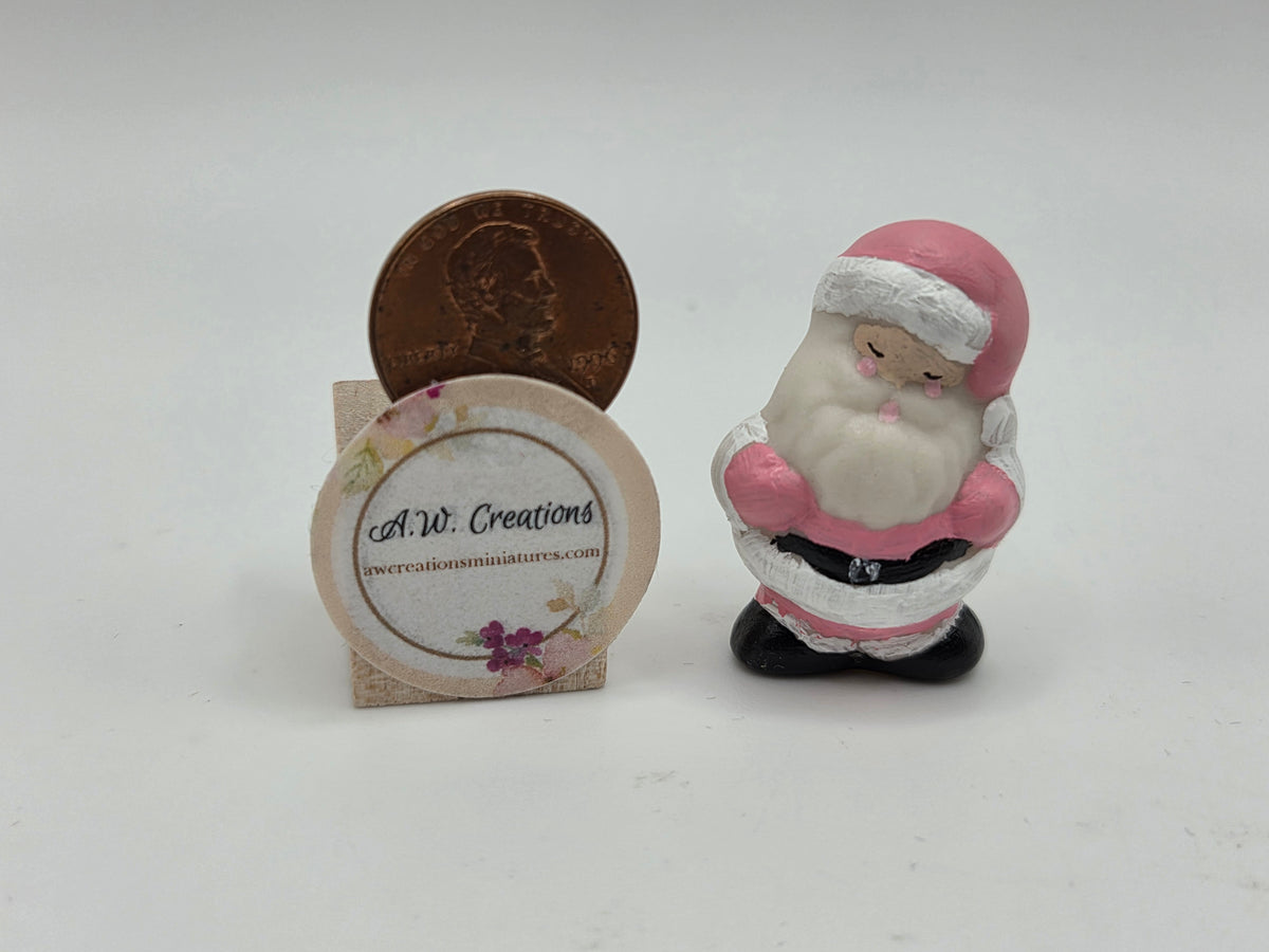 Porcelain Santa Figure - Pink