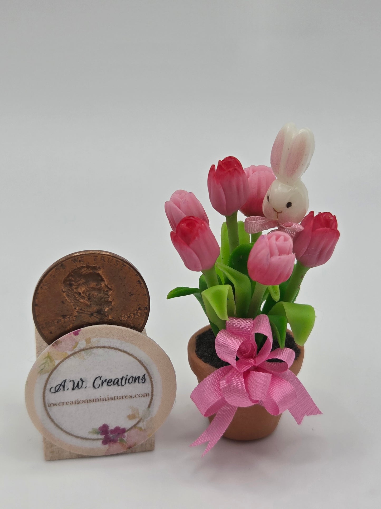 Potted Tulips - Pink