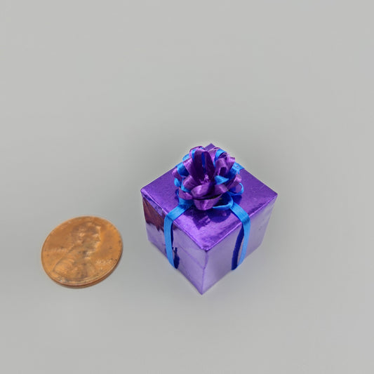 Present - Purple with Blue & Purple Bow