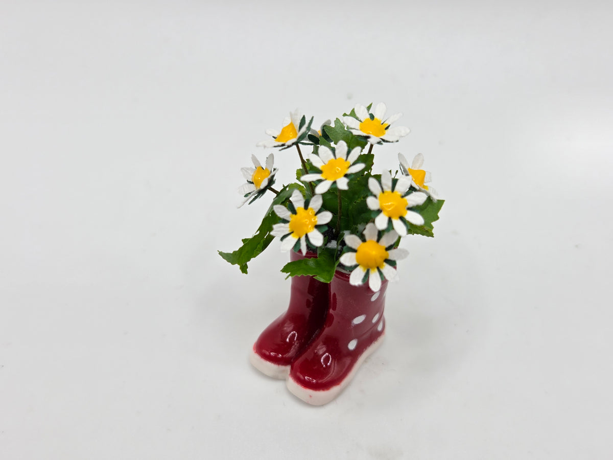 Rain Boot Daisy Pot