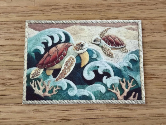 Rug - Turtles Aqua