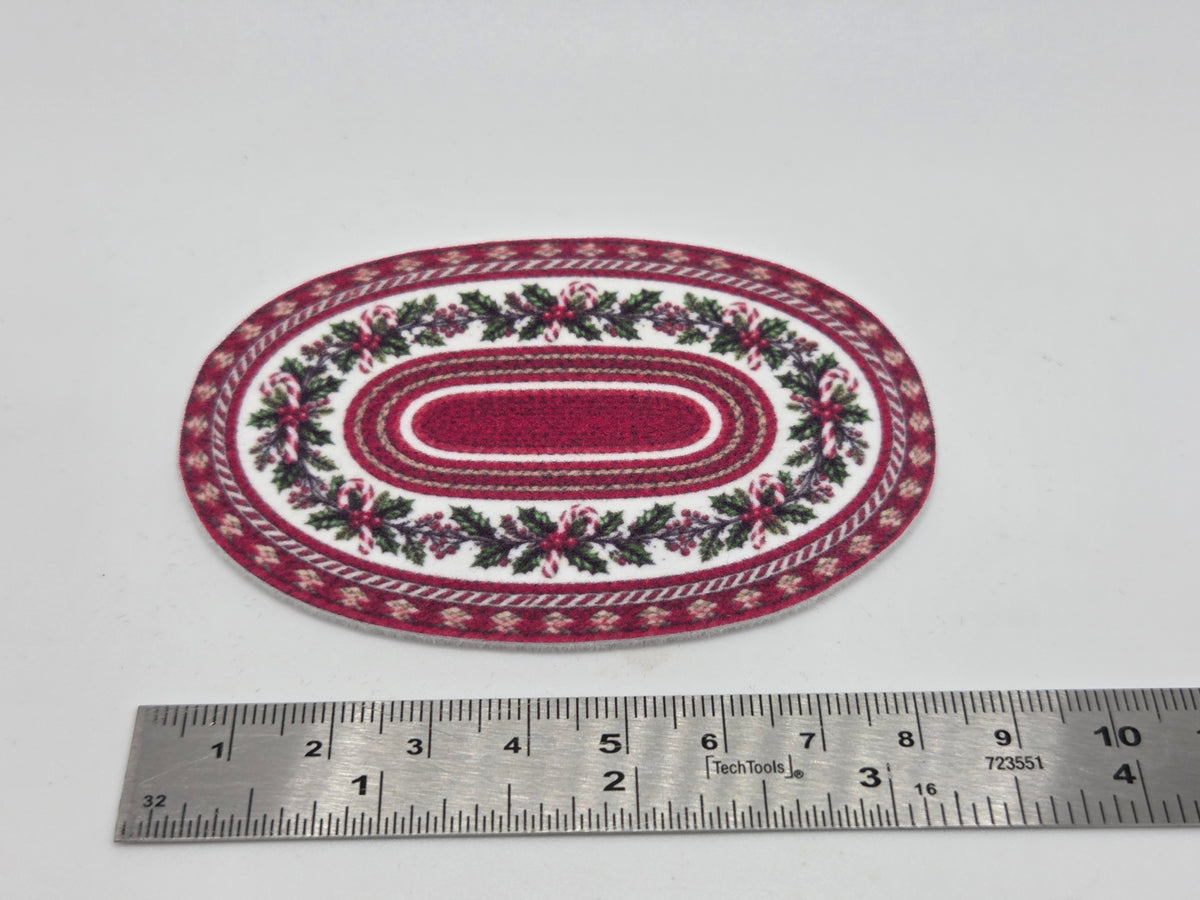 Rug - Candy Cane Oval Small