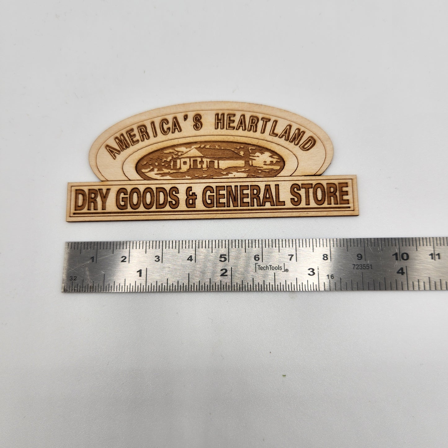 Wooden Sign - America's Heartland Dry Goods & General Store
