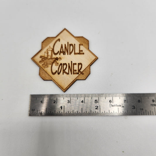 Wooden Sign - Candle Corner