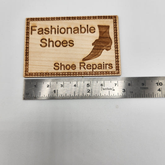 Wooden Sign - Fashionable Shoes