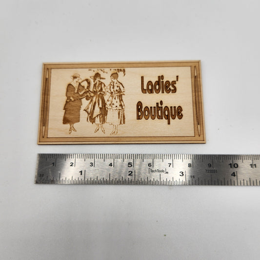 Wooden Sign - Ladies' Boutique