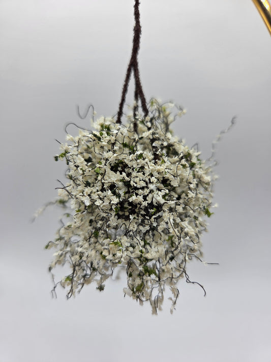 Small Hanging Plant - White
