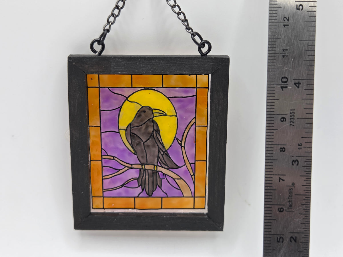 Stained Glass - Raven