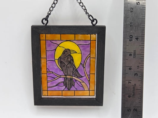 Stained Glass - Raven