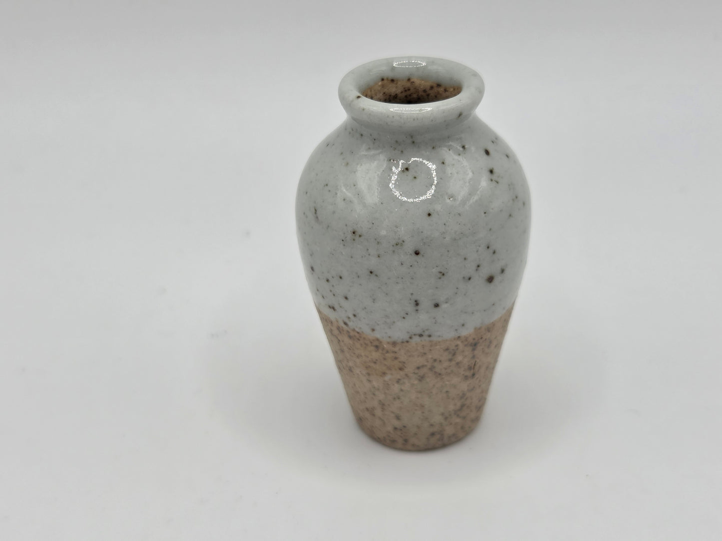 Vase - Tall, Gray & Tan