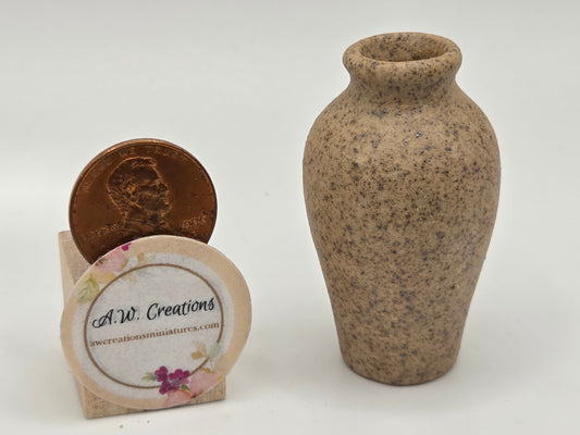 Vase - Tall, Brown Speckled