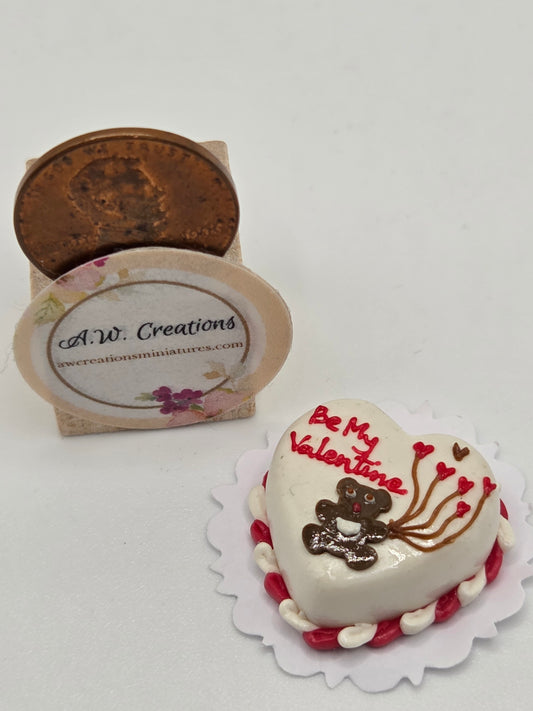 Valentine Cake - Teddy Bear