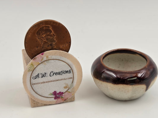 Vase - Brown & Cream