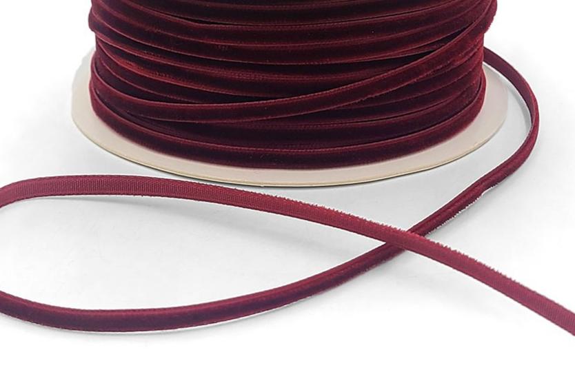 Velvet Ribbon - Burgundy