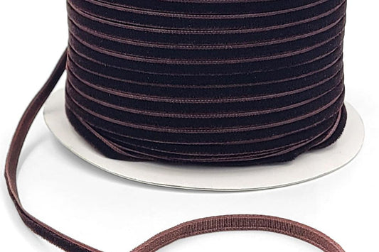 Velvet Ribbon - Dark Brown