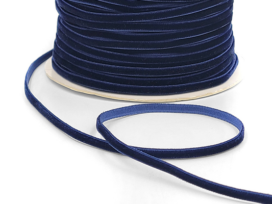 Velvet Ribbon - Navy Blue