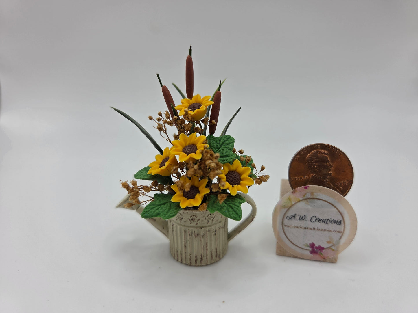 Watering Can Arrangement with Sunflowers