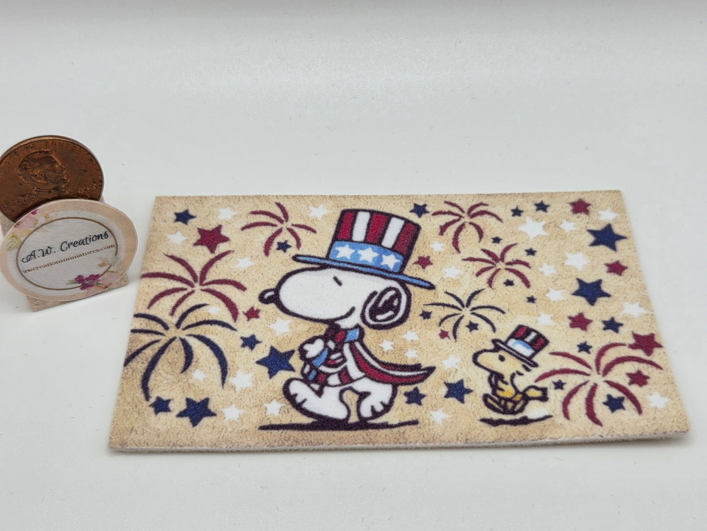 Door Mat - Patriotic Dog & Bird