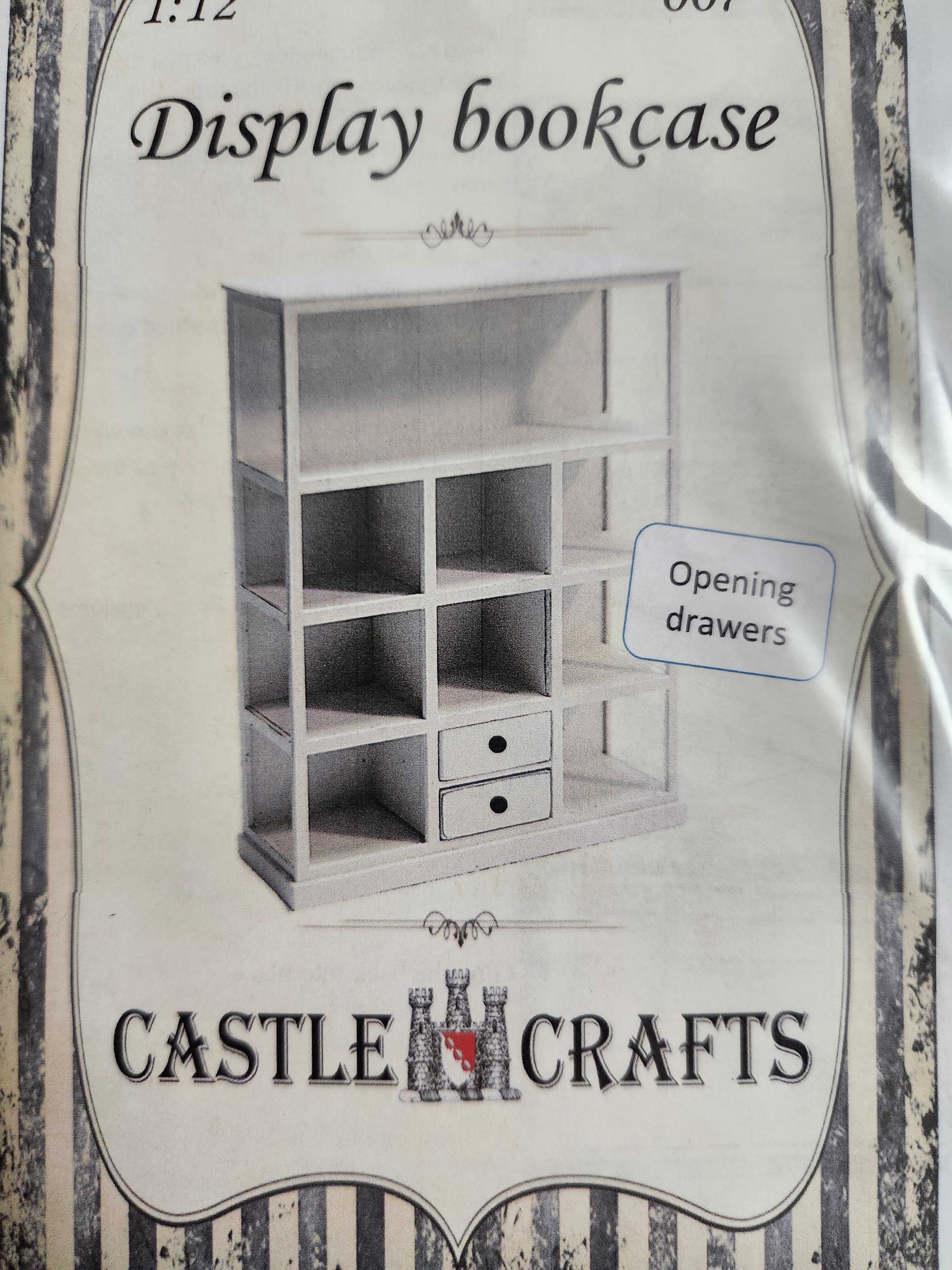Kit - Display Bookcase #007 – A.W. Creations Miniatures