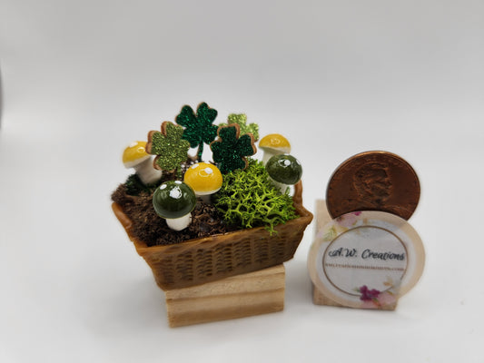 Mushroom basket - St Patrick's Day